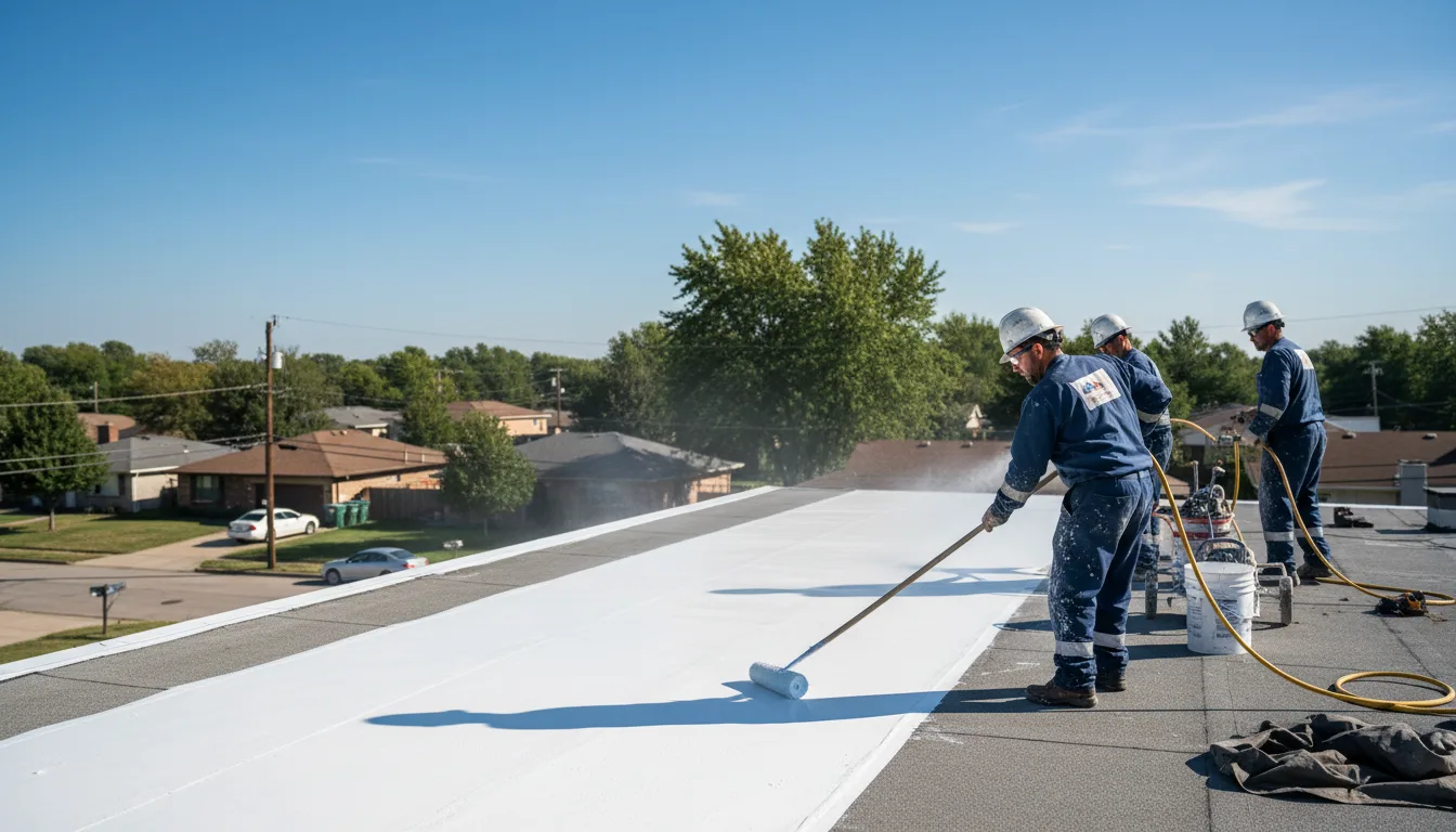 Commercial roof coating in Belle Center, OH near me